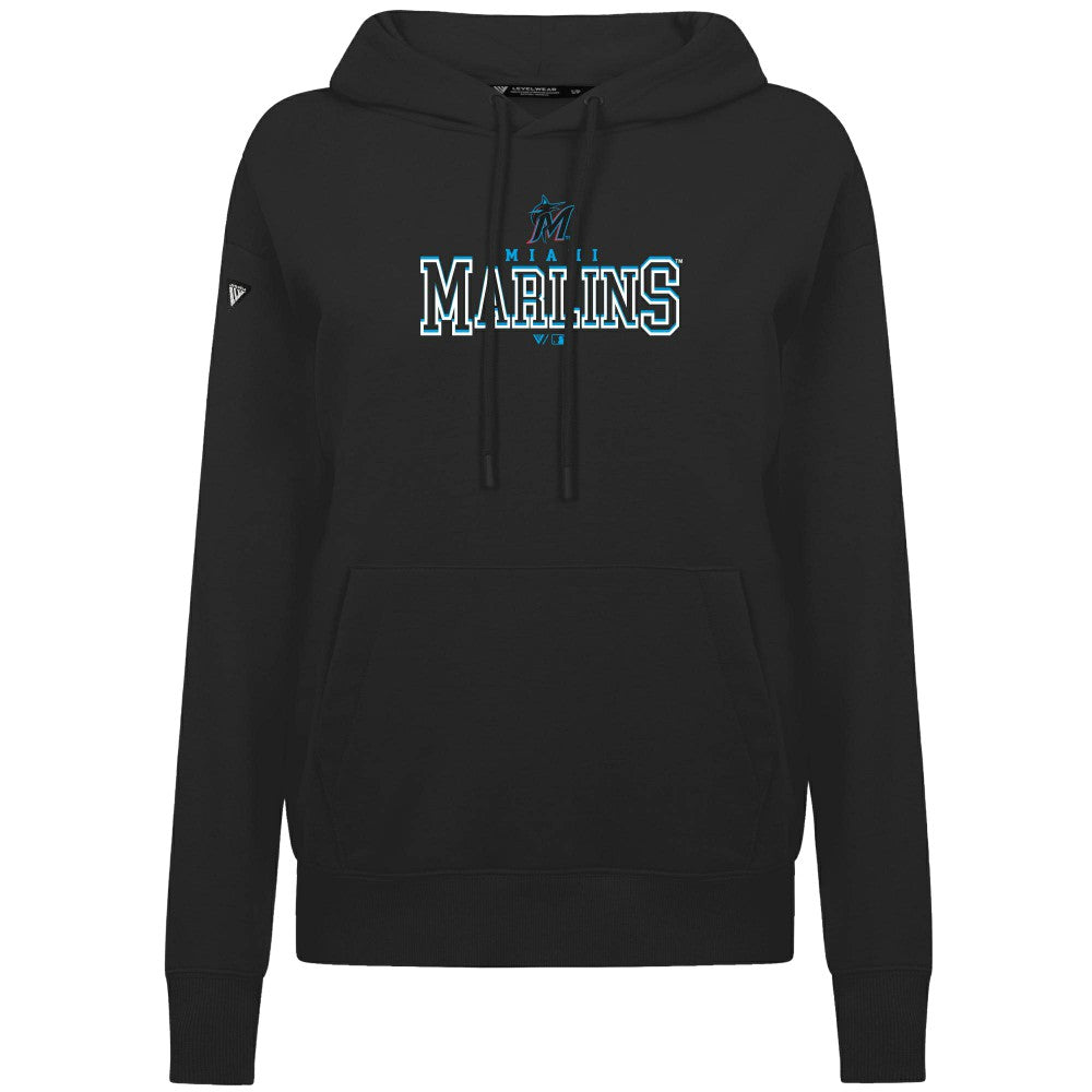 Miami Marlins Levelwear Women's Adorn Journey Hoodie Lifestyle