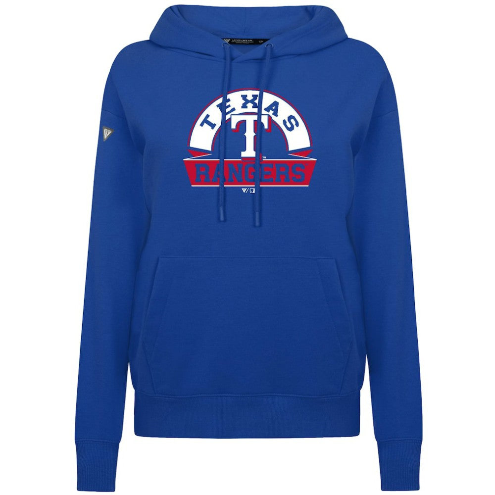 Texas Rangers Levelwear Women's Adorn Banner Arch Hoodie discount