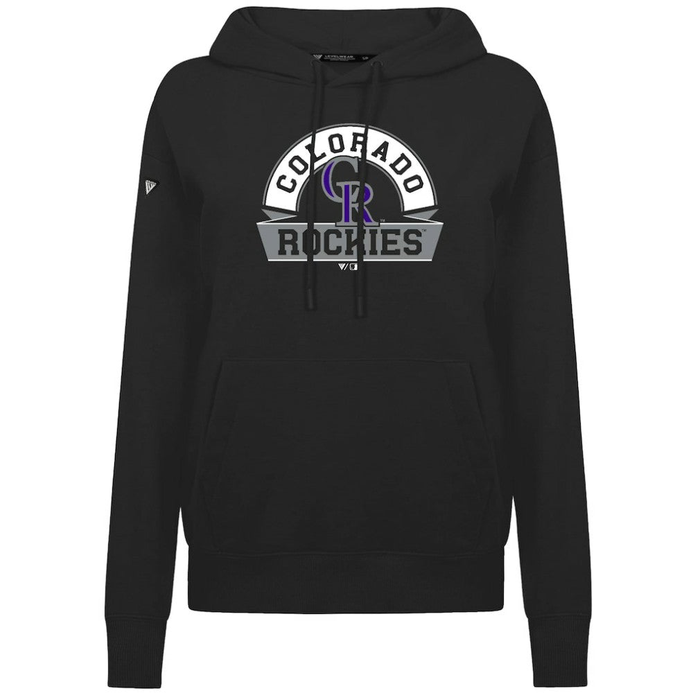 Colorado Rockies Levelwear Women's Adorn Banner Arch Hoodie for sale