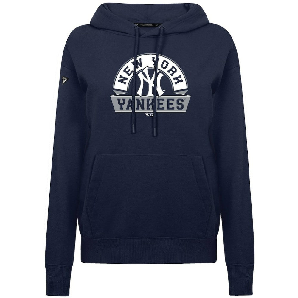 New York Yankees Levelwear Women's Adorn Banner Arch Hoodie Sale