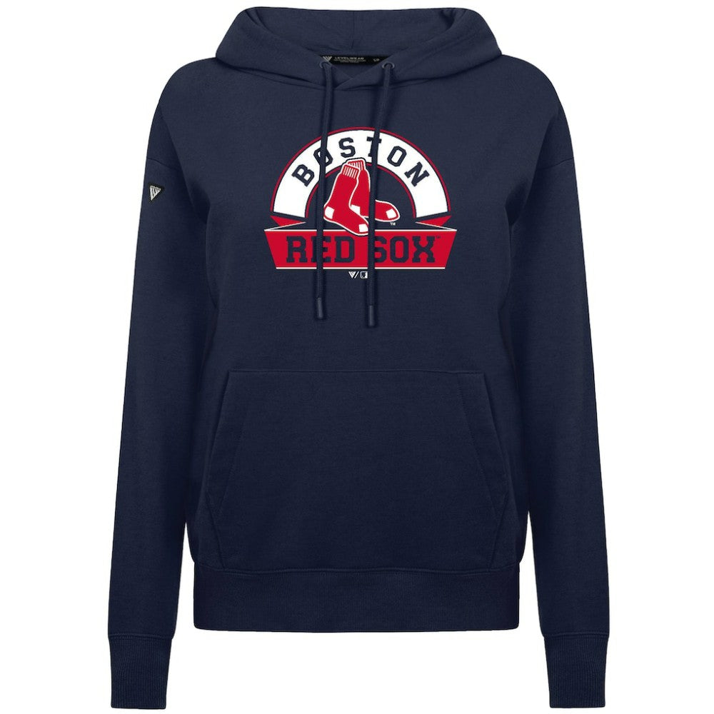 Boston Red Sox Levelwear Women's Adorn Banner Arch Hoodie Lifestyle