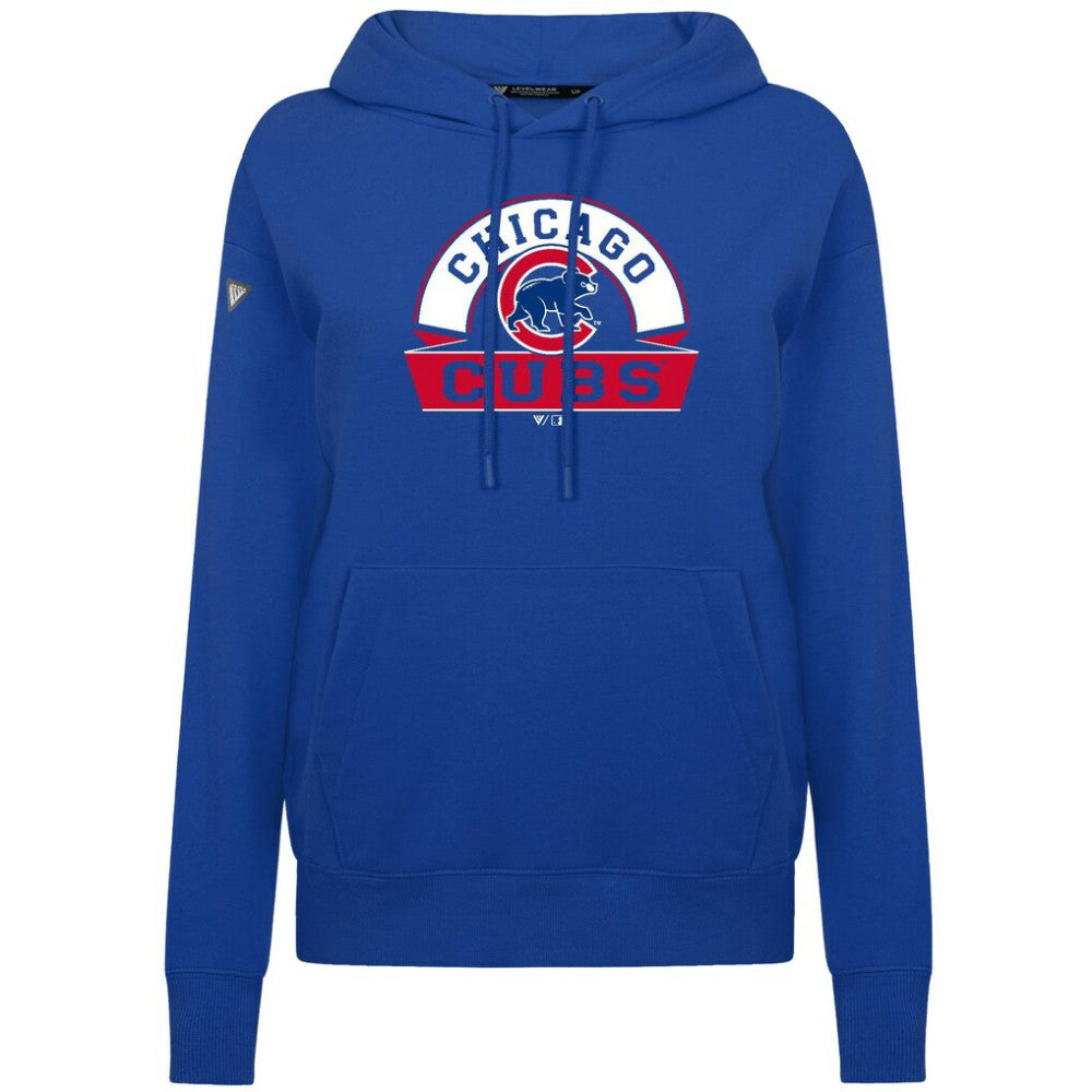 Chicago Cubs Levelwear Women's Adorn Banner Arch Hoodie for sale