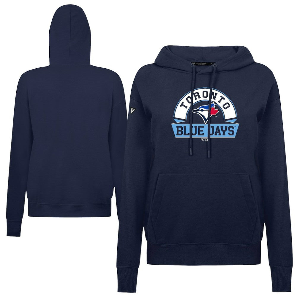 Toronto Blue Jays Levelwear Women's Adorn Banner Arch Hoodie On Sale