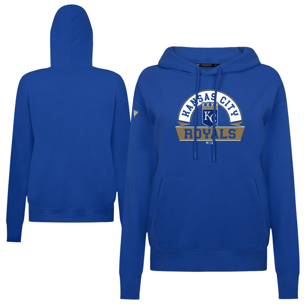 Kansas City Royals Levelwear Women's Adorn Banner Arch Hoodie for sale