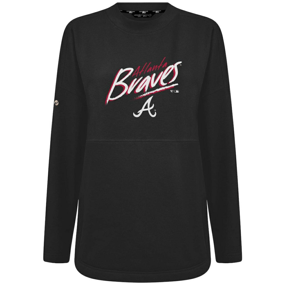 Atlanta Braves Levelwear Women's Oversized Beaudry Sizzle Top Clearance