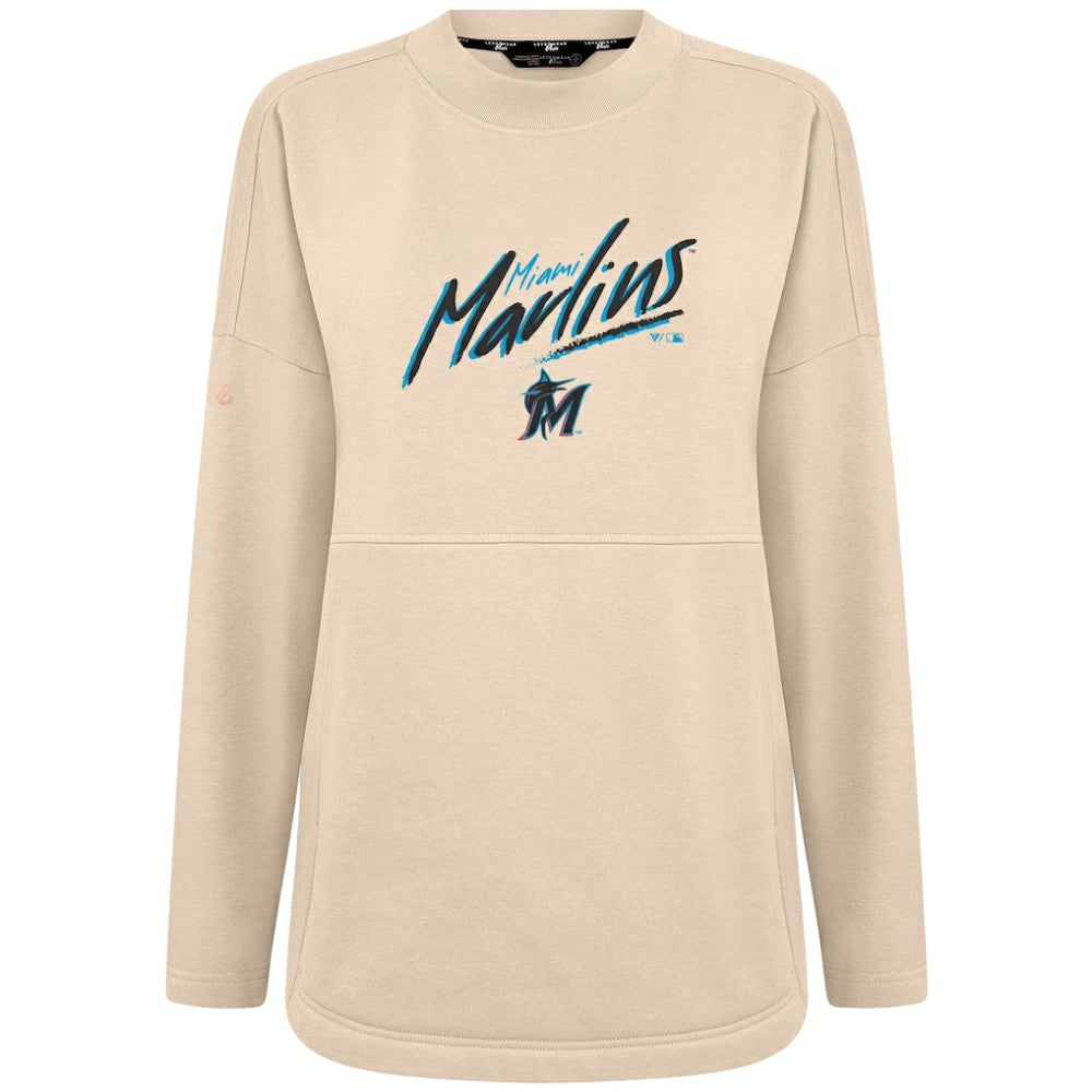 Miami Marlins Levelwear Women's Oversized Beaudry Sizzle Top Lifestyle