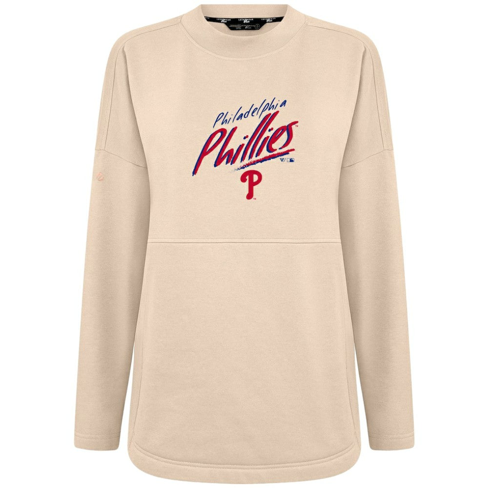 Philadelphia Phillies Levelwear Women's Oversized Beaudry Sizzle Top Clearance