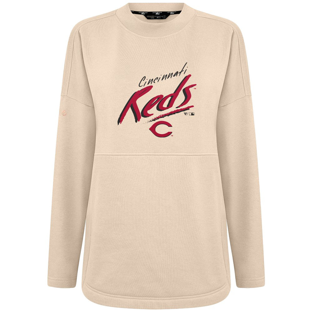 Cincinnati Reds Levelwear Women's Oversized Beaudry Sizzle Top Clearance