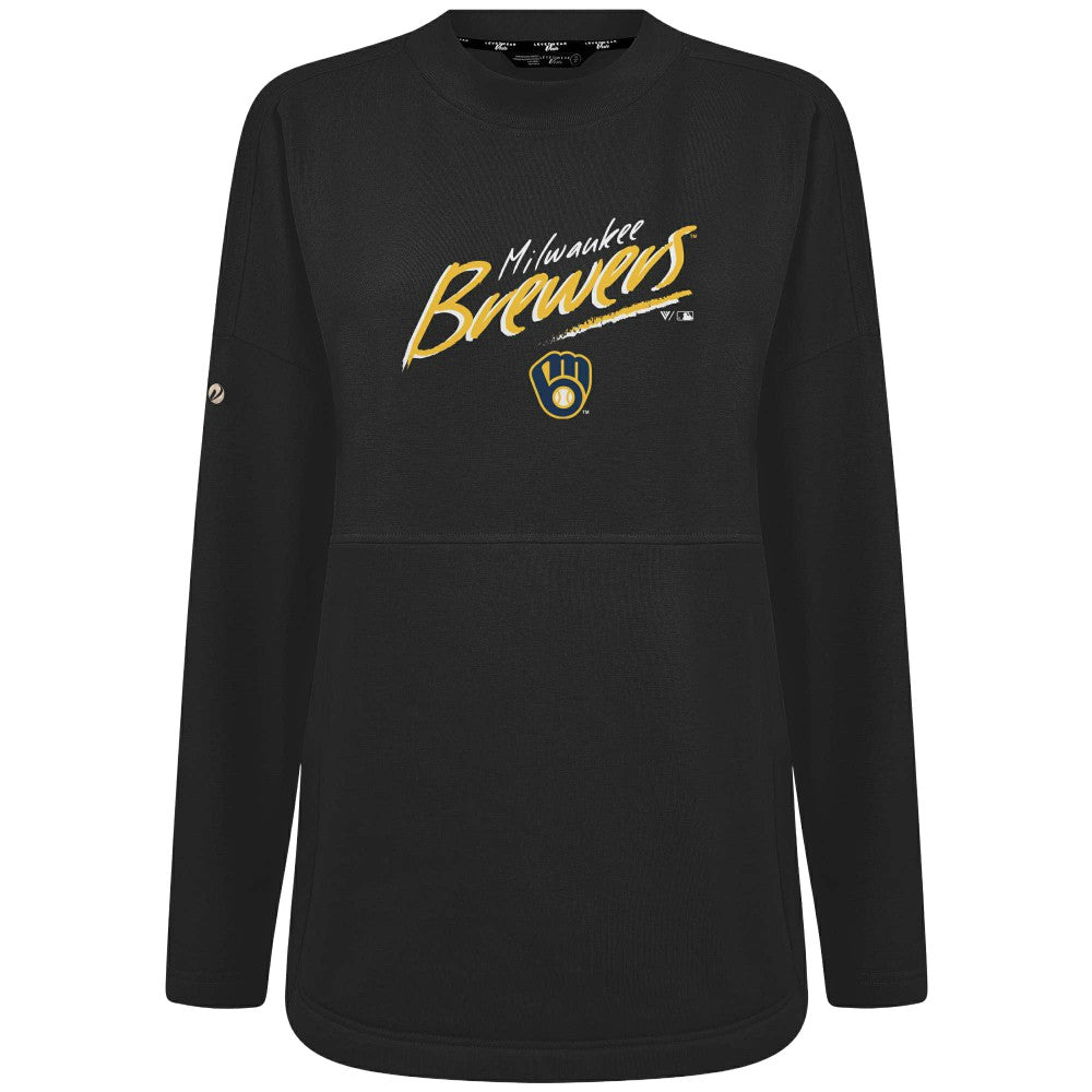 Milwaukee Brewers Levelwear Women's Oversized Beaudry Sizzle Top Sale