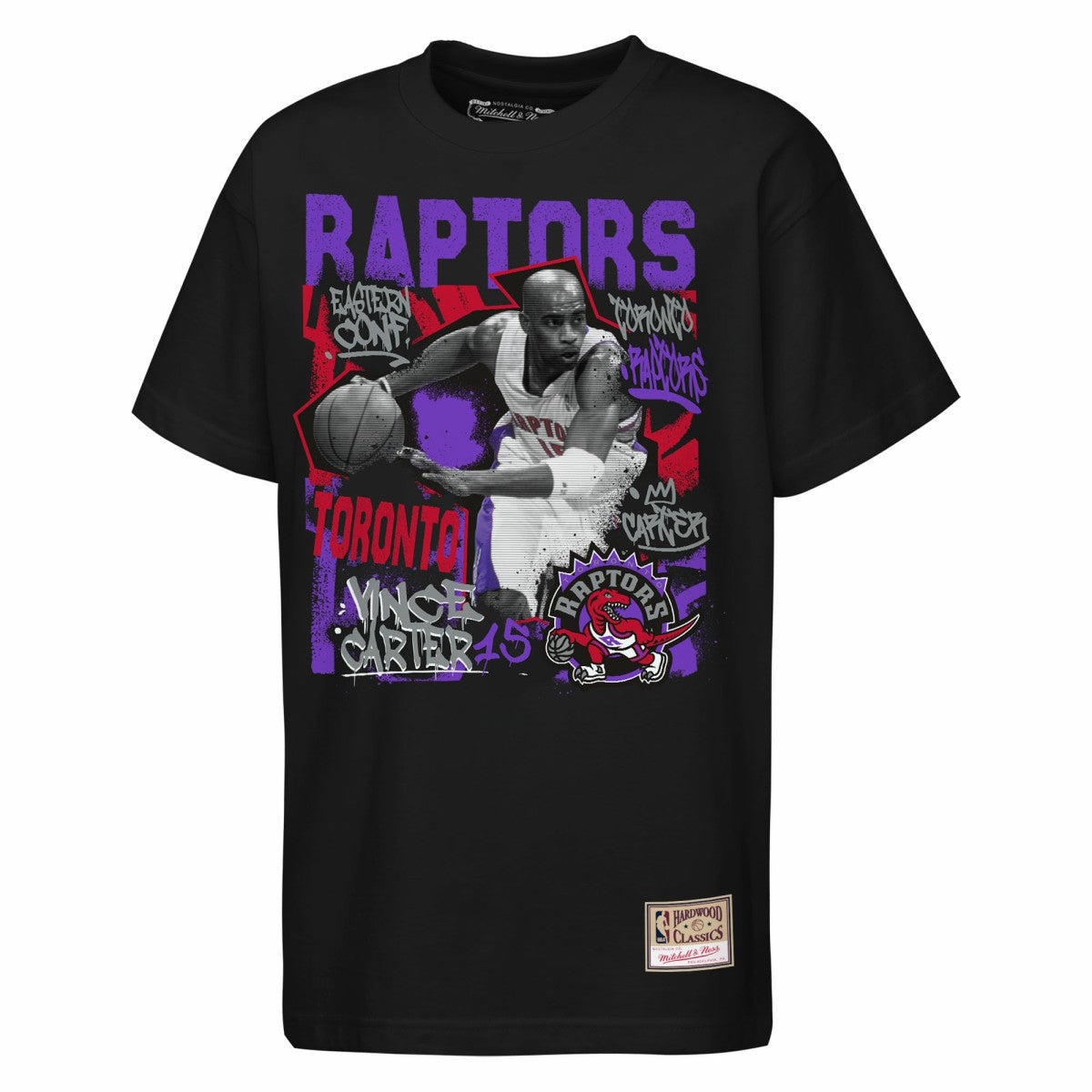 Mitchell & Ness - Vince Carter Toronto Raptors Youth Star Moment T-Shirt - Black