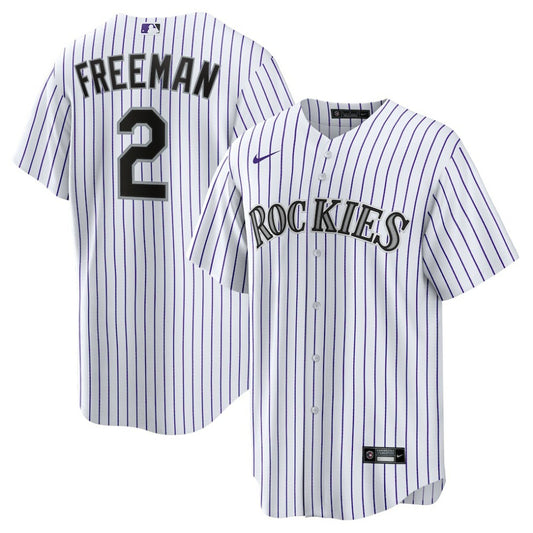Tyler Freeman Colorado Rockies Nike  Youth Home Replica Jersey - White | MLB Jerseys