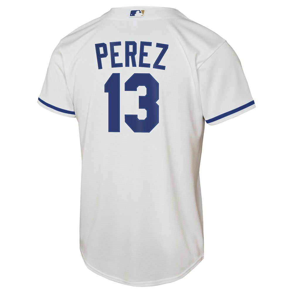 Salvador Perez Kansas City Royals Nike  Youth Home Replica Jersey - White | MLB Jerseys