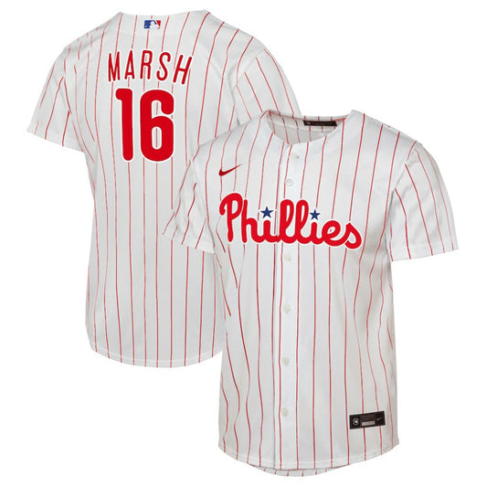 Brandon Marsh Philadelphia Phillies Nike  Youth Home Replica Jersey - White | MLB Jerseys