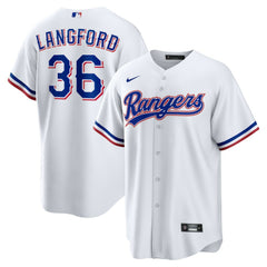 Wyatt Langford Texas Rangers Nike  Youth Home Replica Jersey Lifestyle
