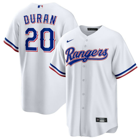 Ezequiel Duran Texas Rangers Nike  Youth Home Replica Jersey - White | MLB Jerseys