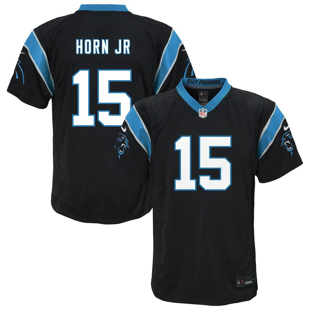 Jimmy Horn Jr. Carolina Panthers Youth Team Game Jersey Black - Nike