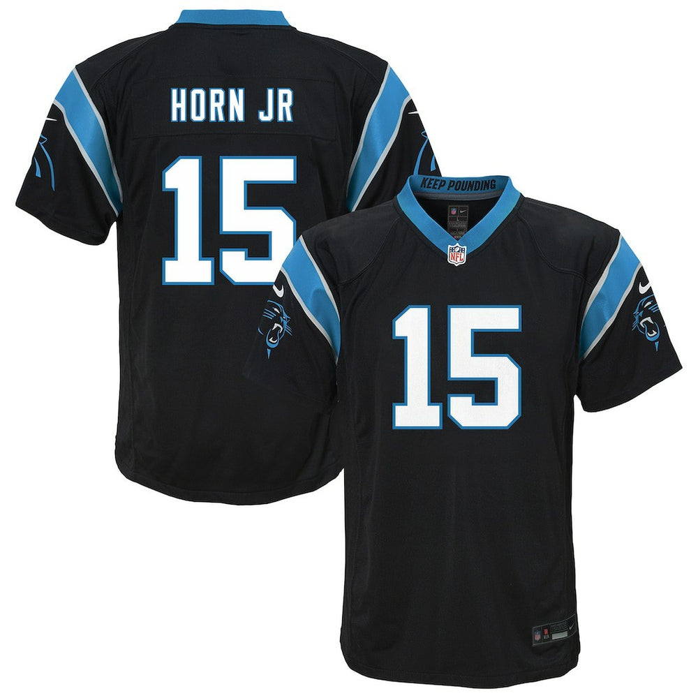 Jimmy Horn Jr. Carolina Panthers Youth Team Game Jersey Black - Nike