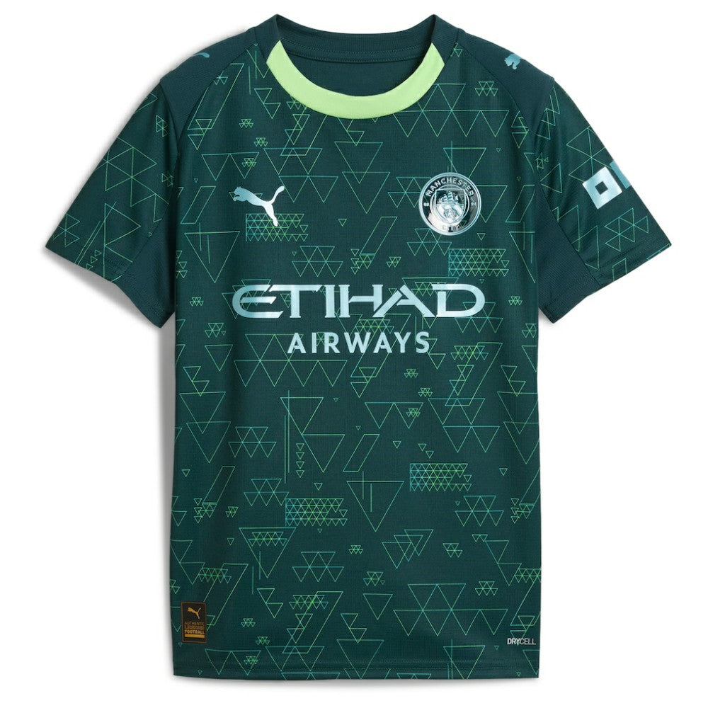 Puma Erling Haaland Manchester City x EA SPORTS FC Youth 2025/26 Fourth Jerseys - Green