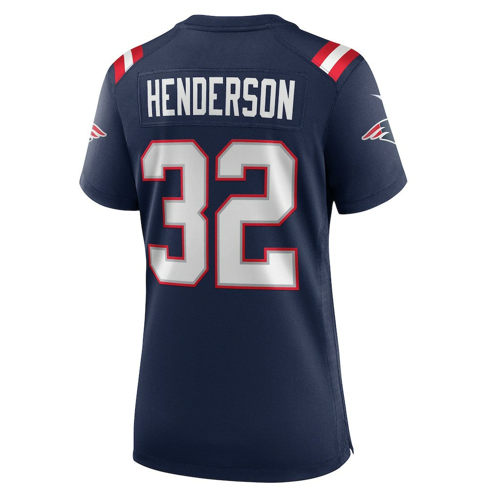 TreVeyon Henderson New England Patriots Women's Game Jersey - Navy | NFL Jerseys