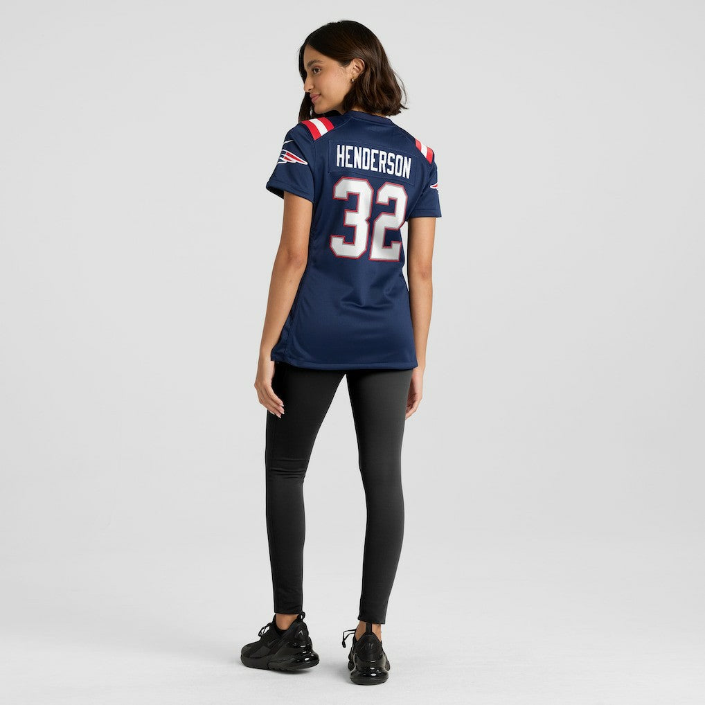TreVeyon Henderson New England Patriots Women's Game Jersey - Navy | NFL Jerseys