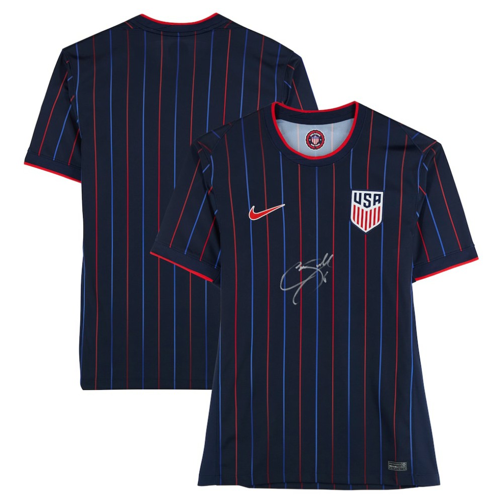Fanatics Cavan Sullivan USMNT Autographed 2025 Navy Replica Jerseys - Front Signed