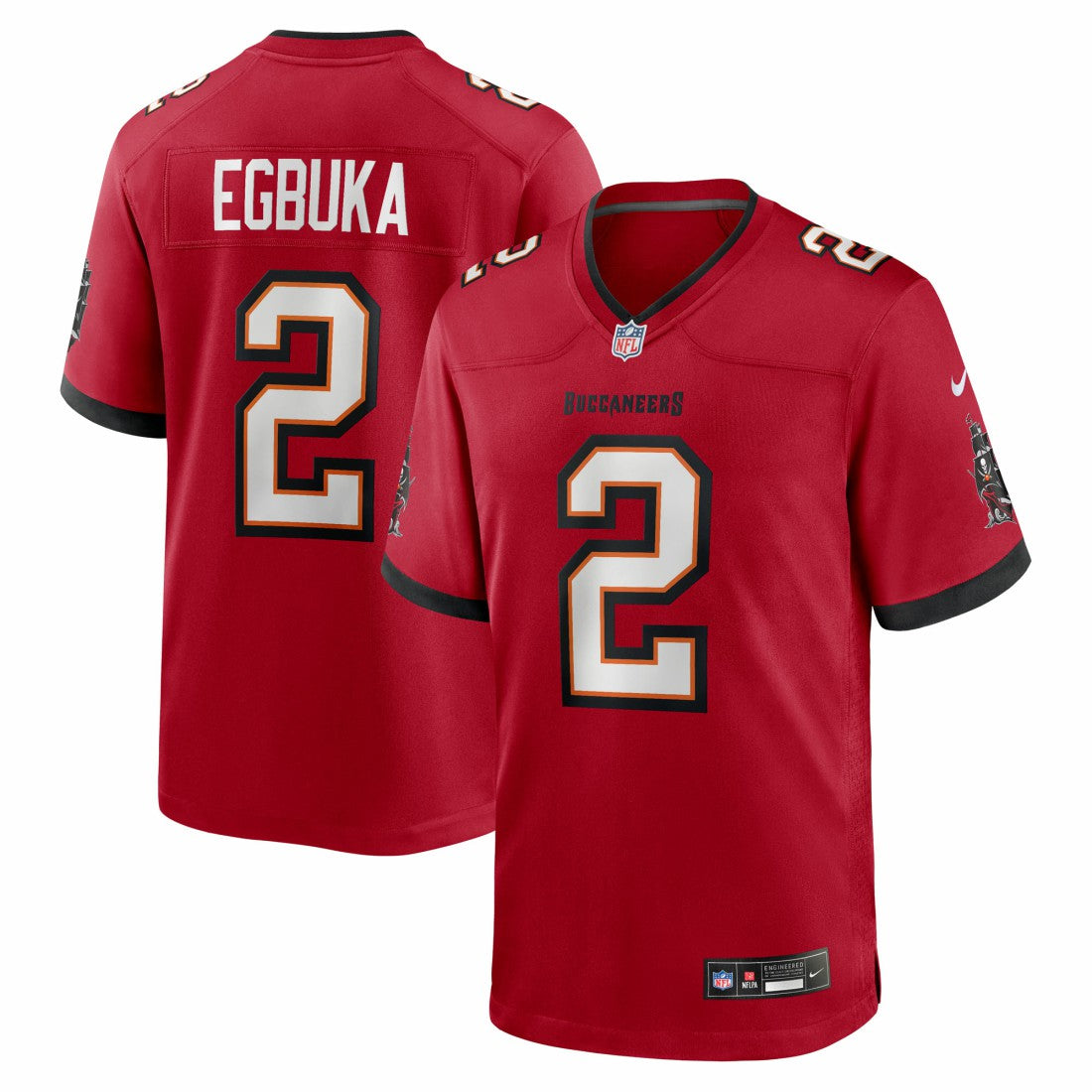 Emeka Egbuka Tampa Bay Buccaneers Team Game Jersey Red - Nike