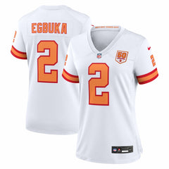 Emeka Egbuka '76 Tampa Bay Buccaneers Women's Alternate 50th Season Game Jersey White - Nike
