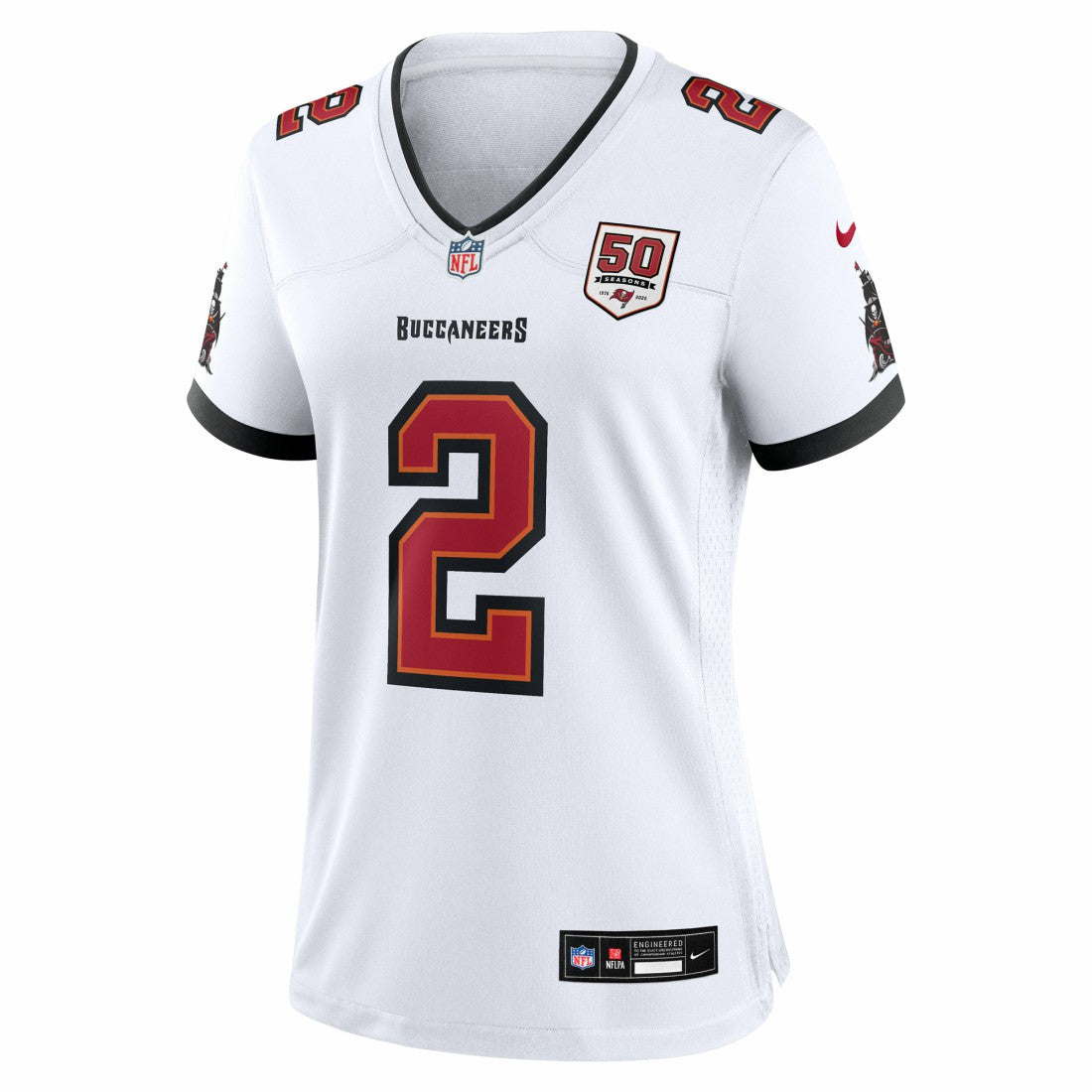 Emeka Egbuka Tampa Bay Buccaneers Women's 50th Season Game Jersey White - Nike