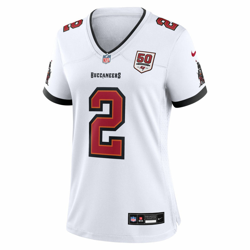 Emeka Egbuka Tampa Bay Buccaneers Women's 50th Season Game Jersey White - Nike
