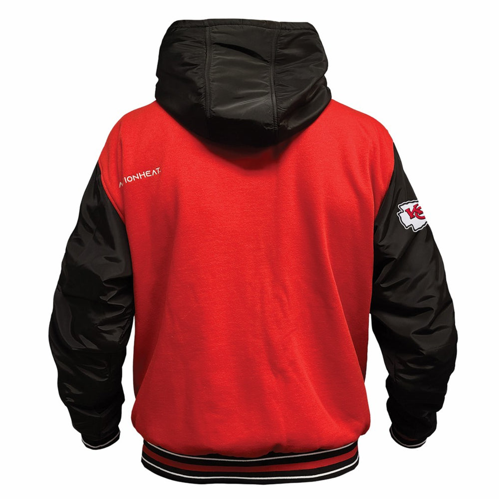 Kansas City Chiefs ActionHeat 5V Battery Heated Full-Snap Varsity Jacket Red/Black - NFL