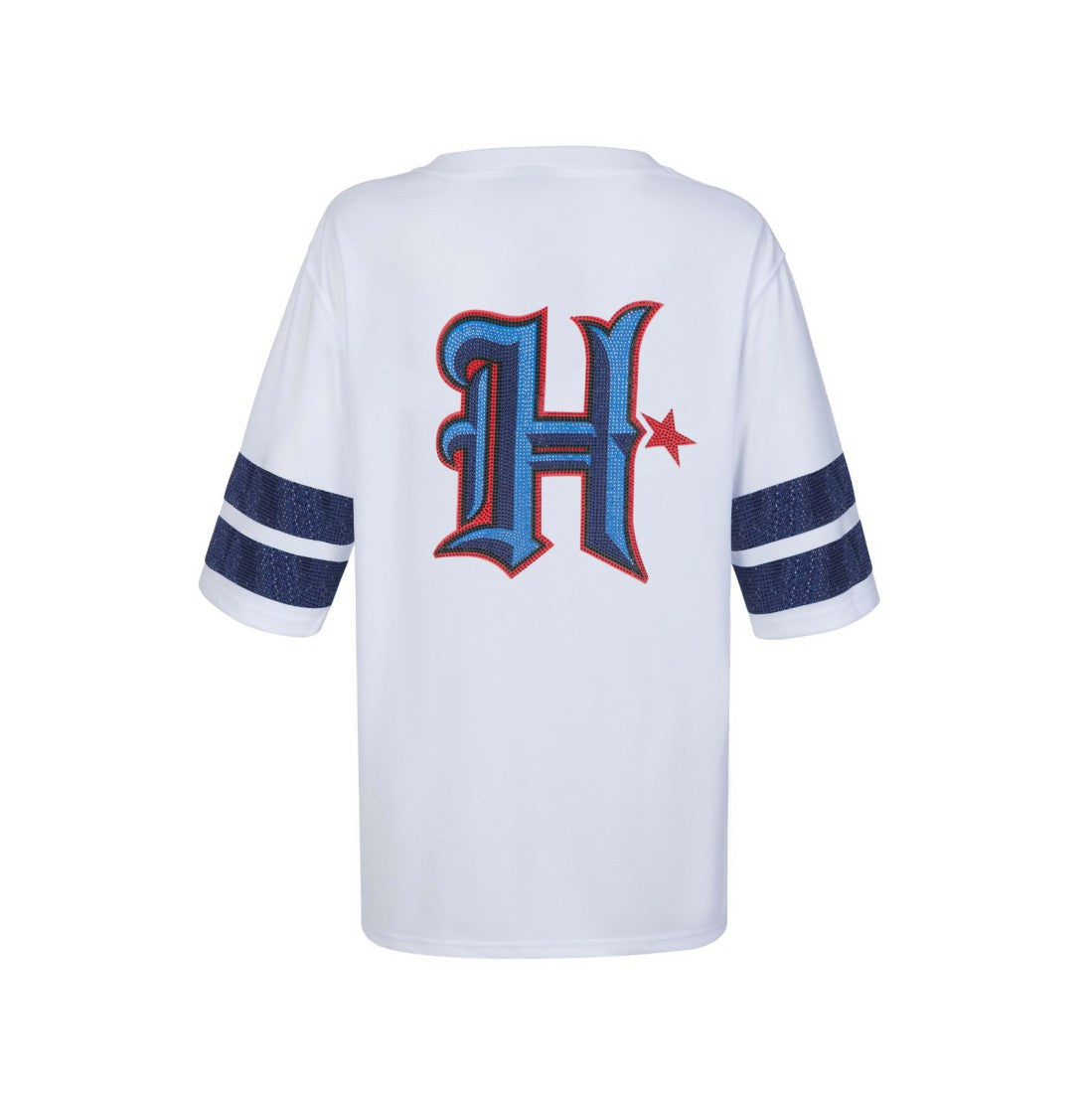 Houston Texans Cuce Women's Rhinestone V-Neck Tunic White - NFL