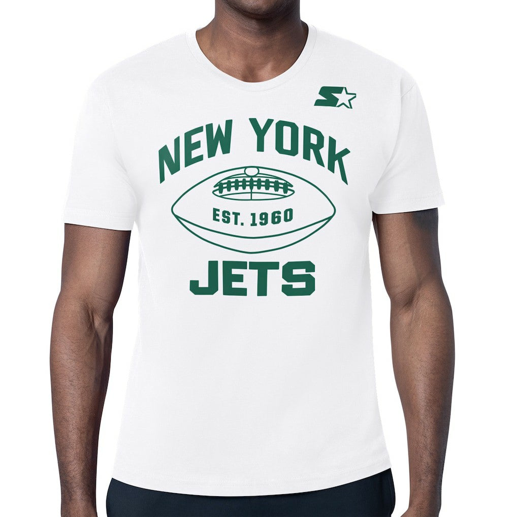 New York Jets Starter Green and White Forever T-Shirt White - NFL