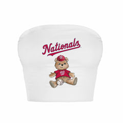 Washington Nationals Tiny Turnip Women's Teddy Bear Crop Tube Top Online