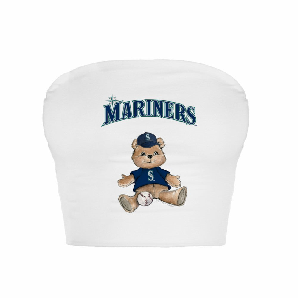 Seattle Mariners Tiny Turnip Women's Teddy Bear Crop Tube Top On Sale