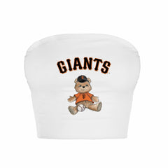 San Francisco Giants Tiny Turnip Women's Teddy Bear Crop Tube Top Online