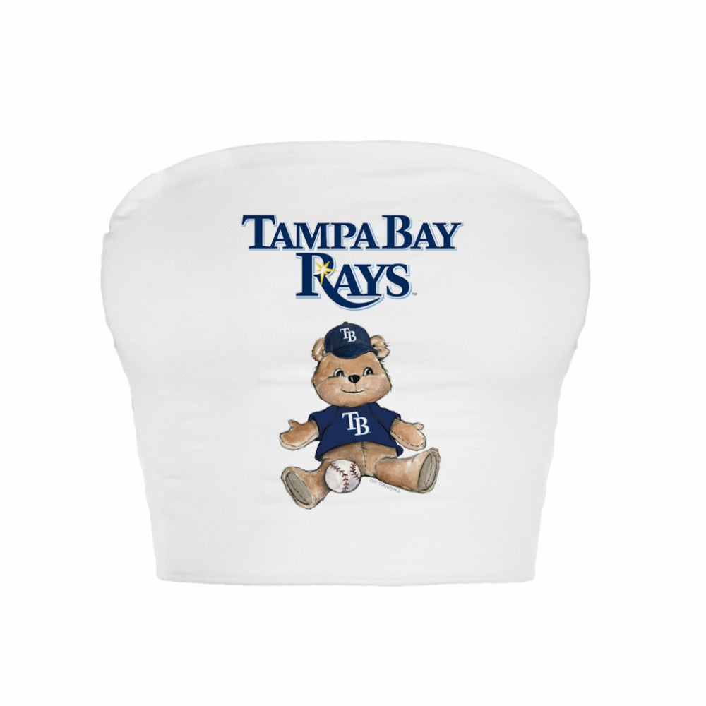 Tampa Bay Rays Tiny Turnip Women's Teddy Bear Crop Tube Top On Sale