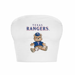 Texas Rangers Tiny Turnip Women's Teddy Bear Crop Tube Top discount