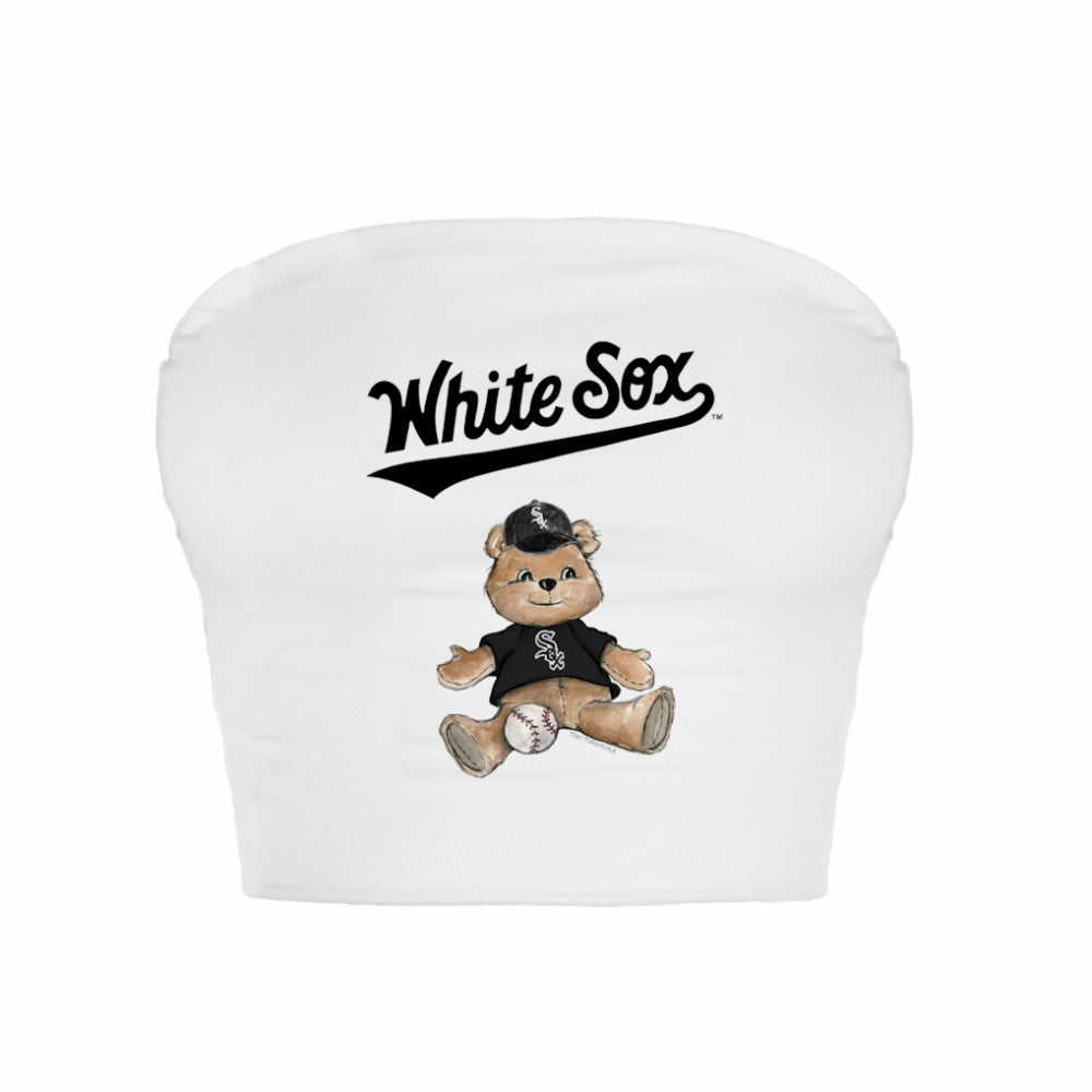 Chicago White Sox Tiny Turnip Women's Teddy Bear Crop Tube Top Sale