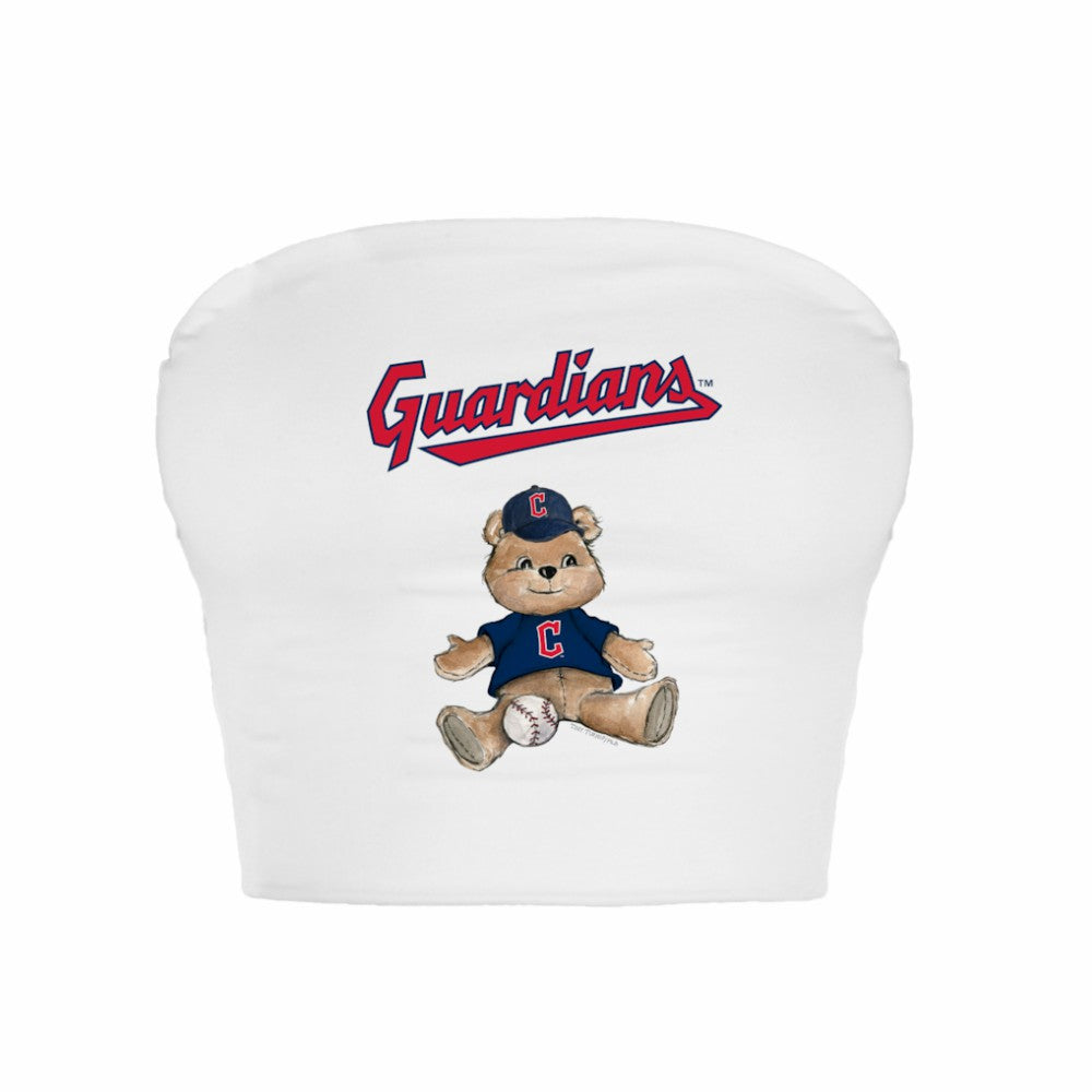 Cleveland Guardians Tiny Turnip Women's Teddy Bear Crop Tube Top for sale