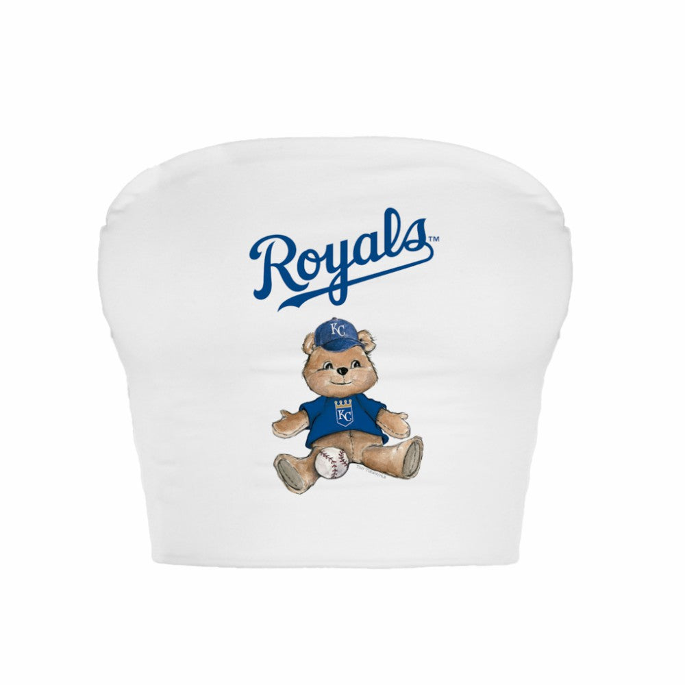 Kansas City Royals Tiny Turnip Women's Teddy Bear Crop Tube Top discount