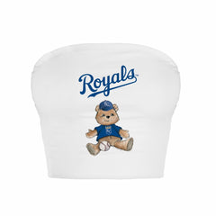 Kansas City Royals Tiny Turnip Women's Teddy Bear Crop Tube Top discount
