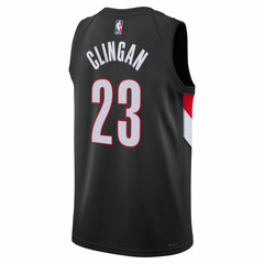 Nike - Donovan Clingan Portland Trail Blazers Unisex Swingman Jersey - Icon Edition - Black