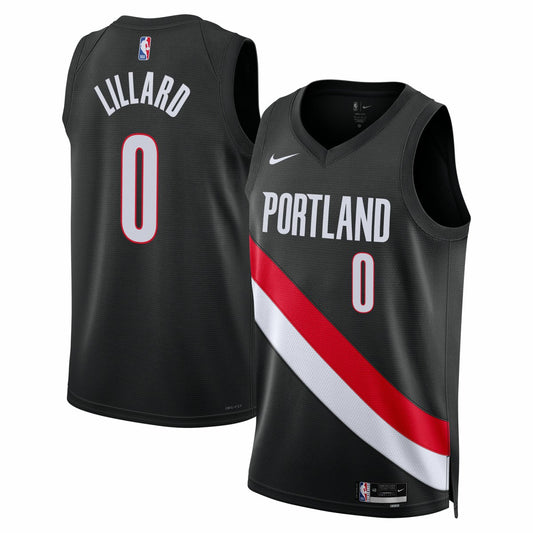 Damian Lillard Portland Trail Blazers Unisex Swingman Jersey - Icon Edition - Black | NBA Jerseys
