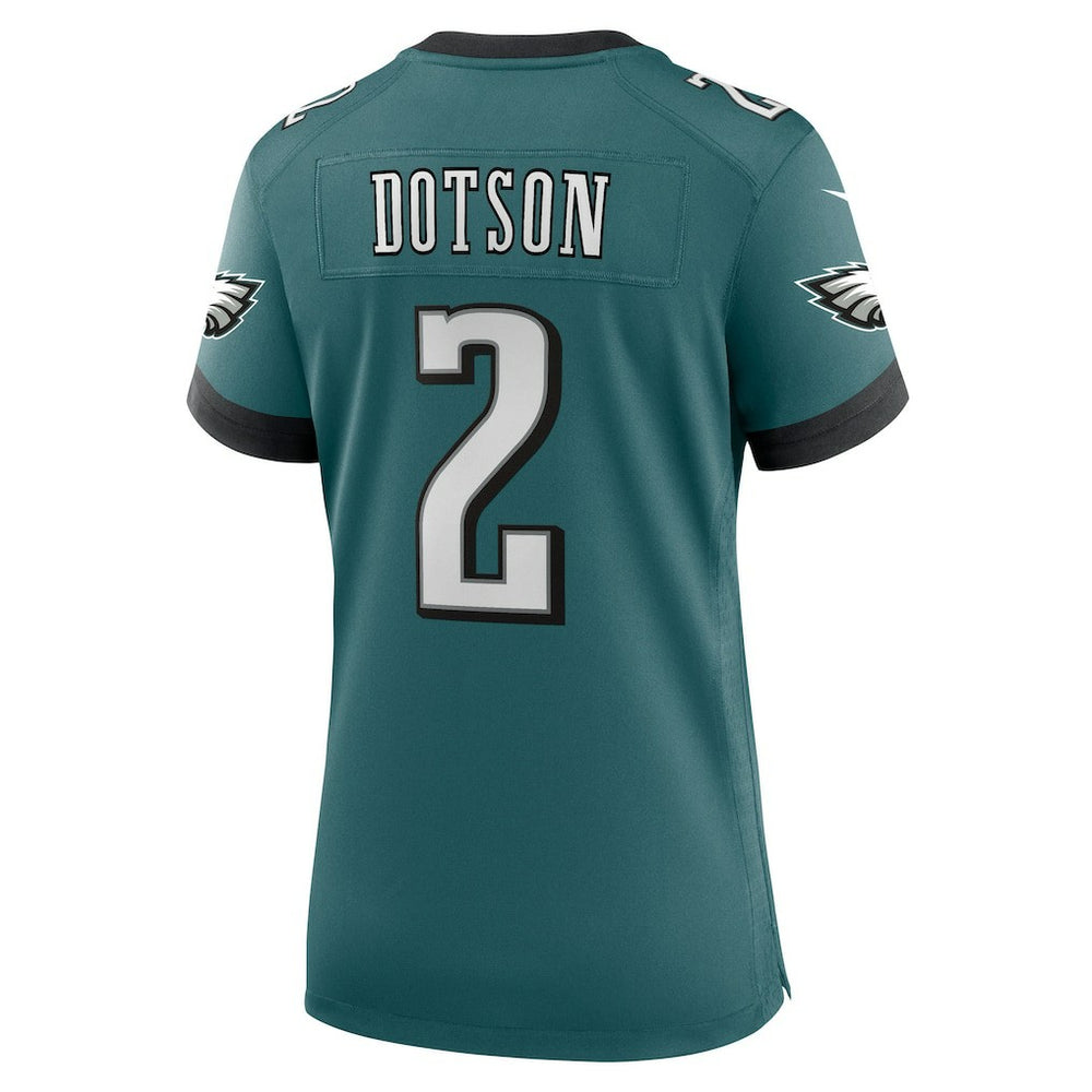 Jahan Dotson Philadelphia Eagles Women's Team Game Jersey Midnight Green - Nike