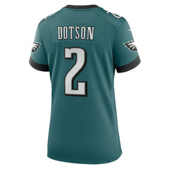 Jahan Dotson Philadelphia Eagles Women's Team Game Jersey Midnight Green - Nike
