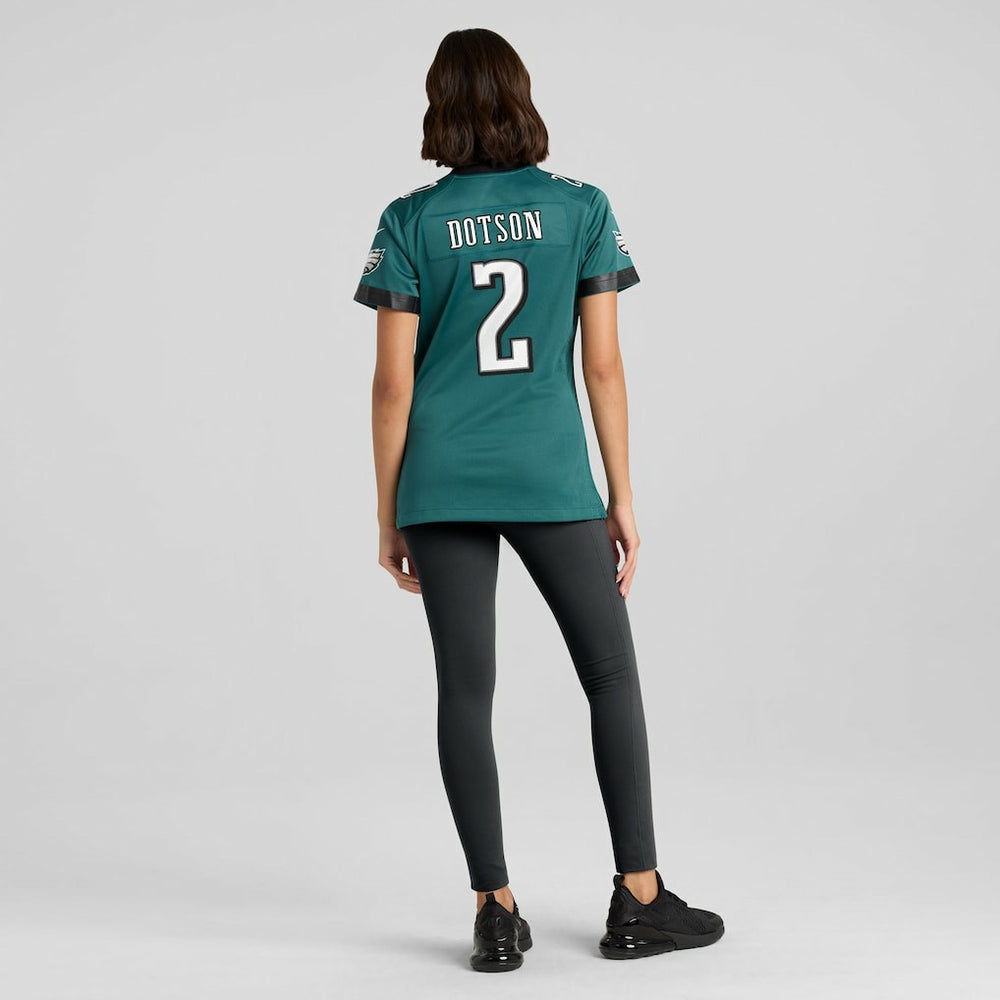 Jahan Dotson Philadelphia Eagles Women's Team Game Jersey Midnight Green - Nike