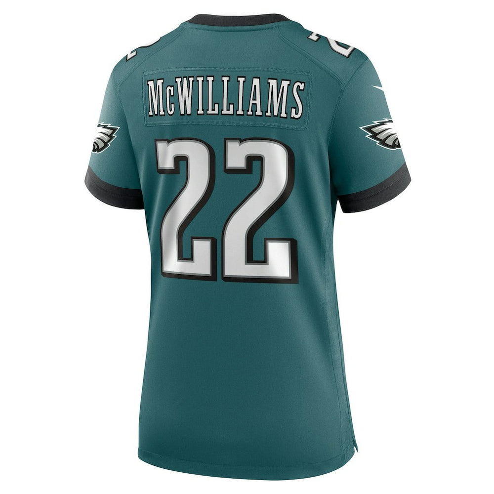 Mac McWilliams Philadelphia Eagles Women's Team Game Jersey Midnight Green - Nike