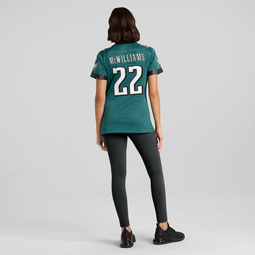 Mac McWilliams Philadelphia Eagles Women's Team Game Jersey Midnight Green - Nike
