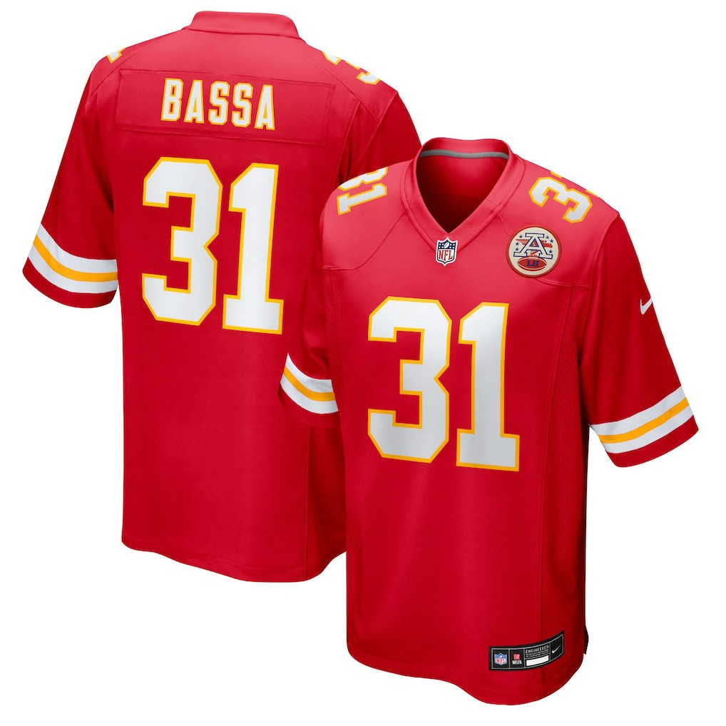 Jeffrey Bassa Kansas City Chiefs Team Game Jersey Red - Nike