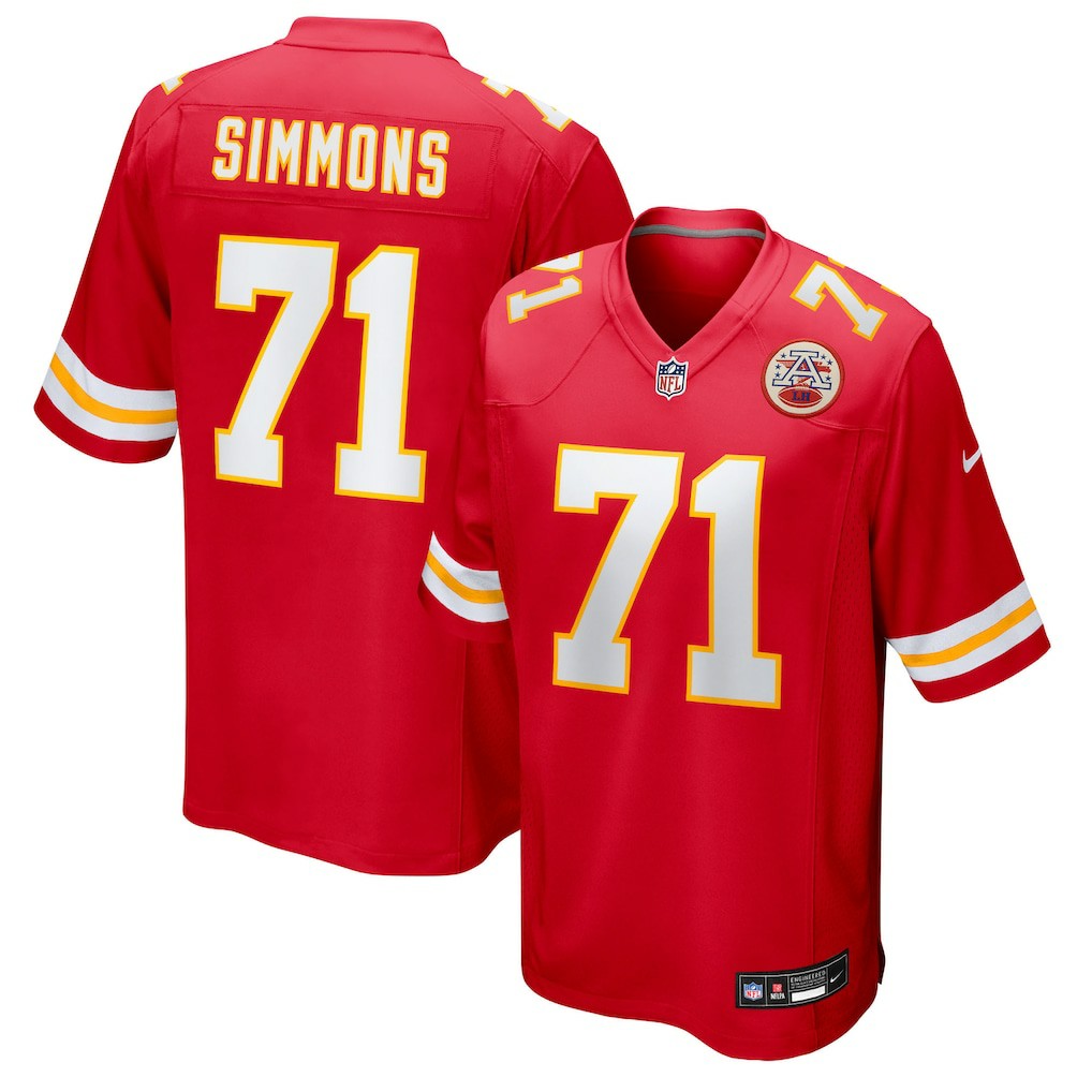 Josh Simmons Kansas City Chiefs Team Game Jersey Red - Nike